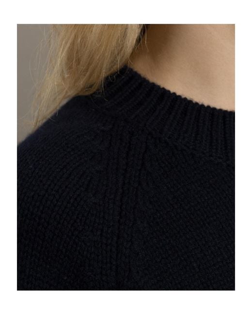 Lisa Yang Blue Anine Ribbed Knitted Sweater