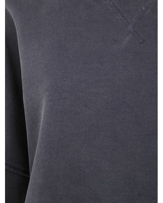 Entire studios Gray Long-Sleeve Cotton Sweatshirt