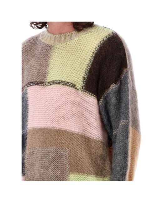 Magliano Gray Crewneck Knitted Sweater for men