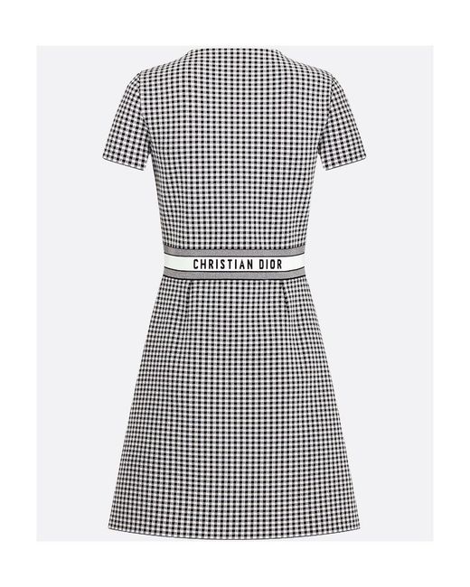 Dior Gray Short Flared Dress