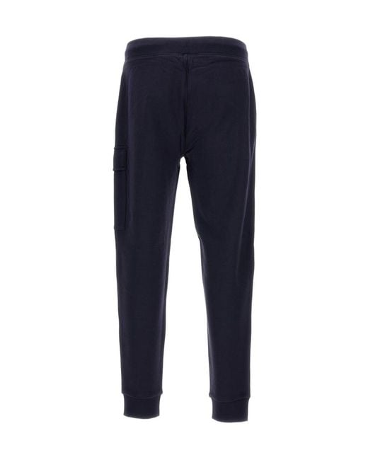 C P Company Blue Cargo Sweatpants for men
