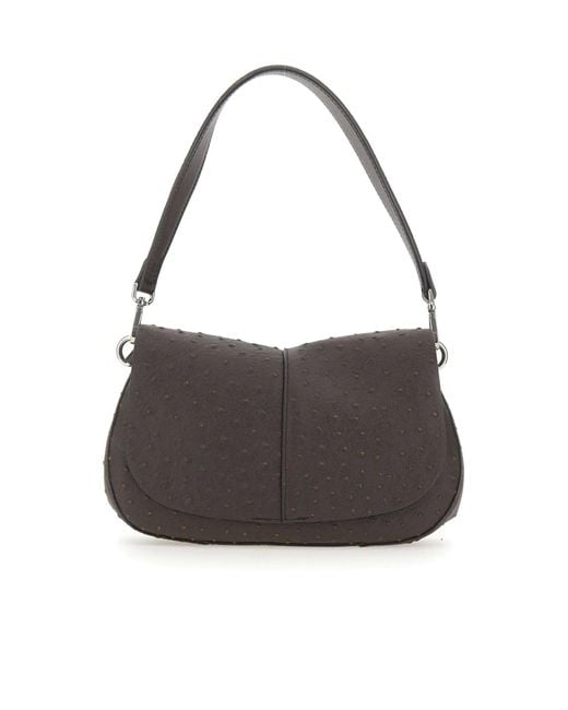 Gianni Chiarini Gray Helena Round Shoulder Bag