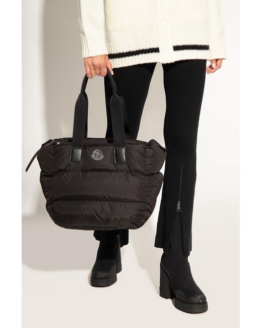 Moncler Black Caradoc Zip-Up Tote Bag
