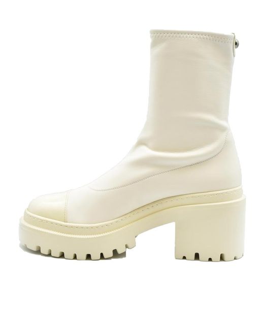 Giuseppe Zanotti Natural Round-Head Short Boots