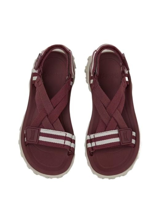Camper Brown Drift Trail Striped Sandals