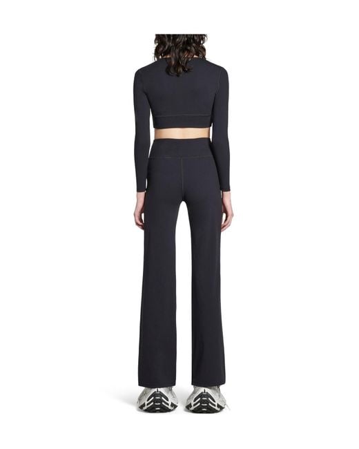 Balenciaga Blue Flared Slim Pants