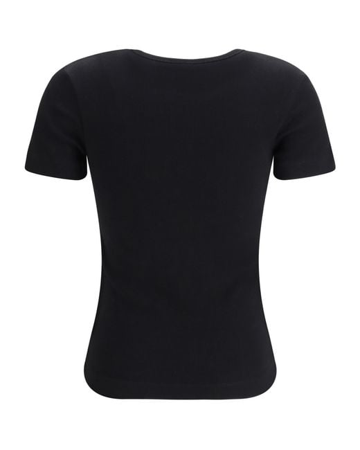 Pinko Black Short Sleeve Crewneck T-Shirt