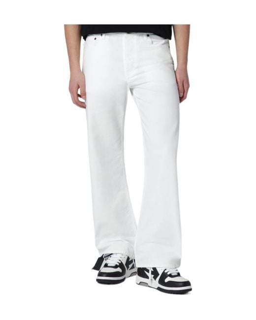 Off-White c/o Virgil Abloh Men's White Pants With Logo