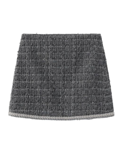 Marissa Chiara Gray Woolen Skirt