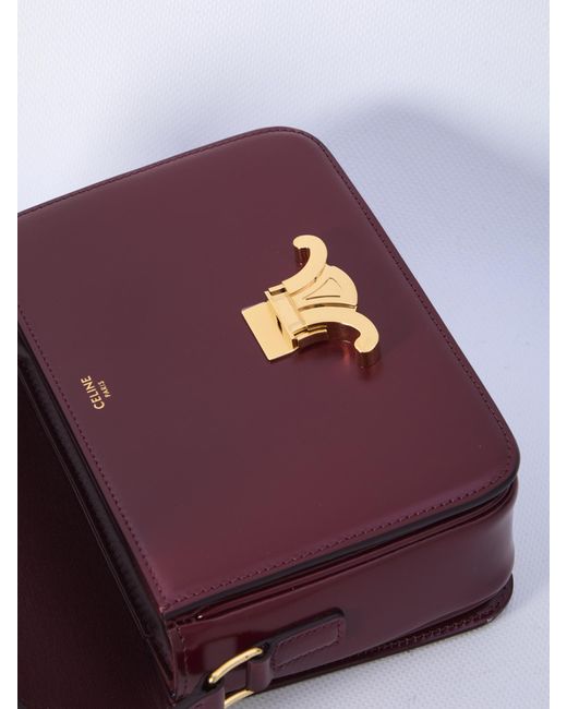 Céline Purple Teen Triomphe Bag