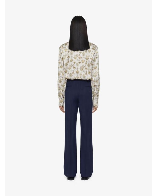Givenchy Natural Chandelier Printed Long-Sleeved Shirt for men