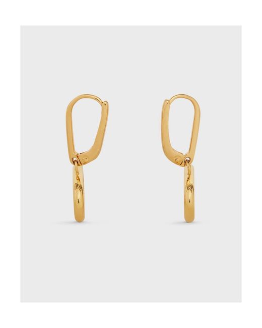 Céline Metallic Maillon Triomphe Mobile Earrings