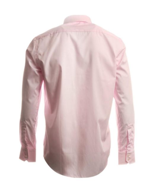 Boss Pink Lapel Button Shirt for men