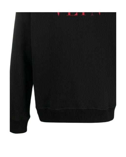 Valentino Black Vltn Logo Sweatshirt for men