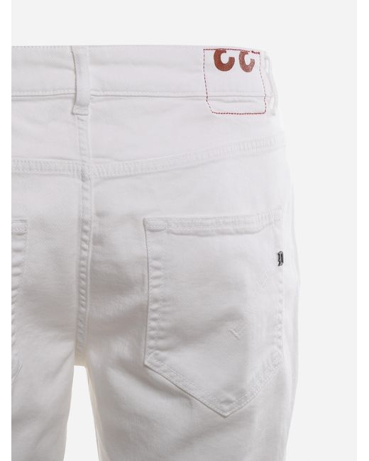 Dondup Gray Rolled Hem Shorts for men