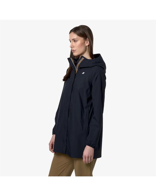 K-Way Blue Sophie Stretch Dot Jacket