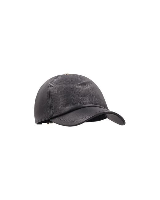 Max Mara Gray Adjustable Baseball Cap