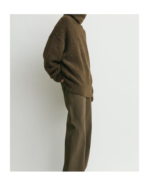 Totême Brown Totême Bouclé Turtleneck Jumper