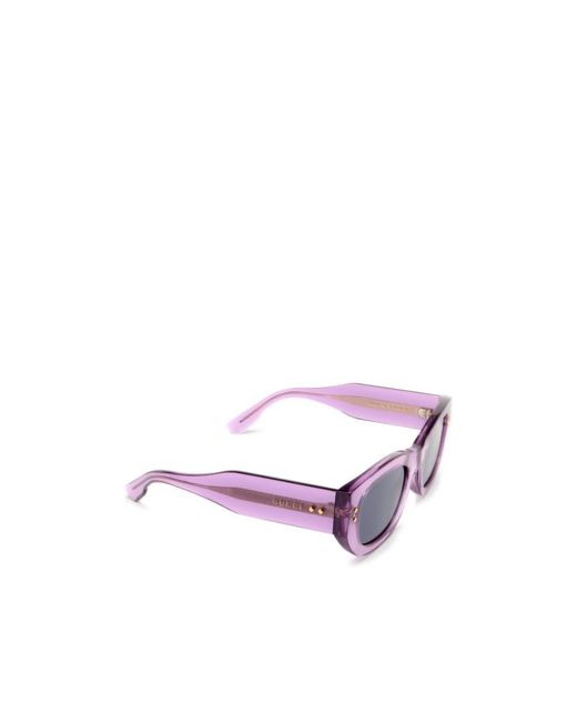 Gucci Blue Eyewear Rectangular Frame Sunglasses