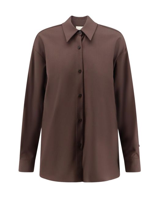 Alysi Brown Long-Sleeved Shirt