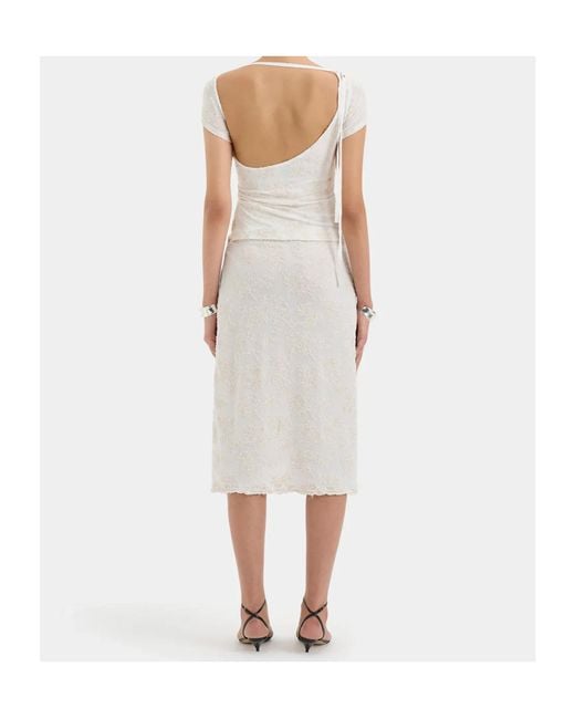 Sir White Blanca Wrap Skirt