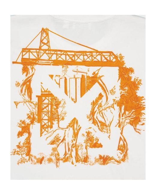 Off-White c/o Virgil Abloh White City Nature Cotton T-Shirt for men