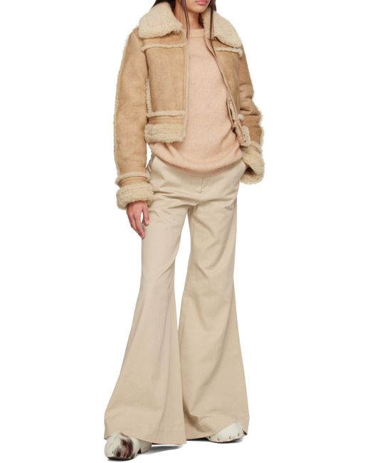 Acne Natural Crew-Neck Knitted Jumper