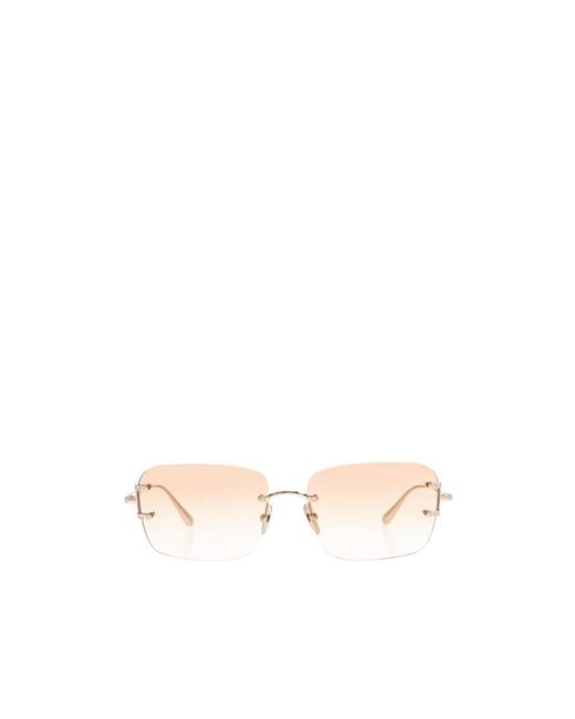 Linda Farrow Multicolor Sasha Rectangle-Frame Sunglasses