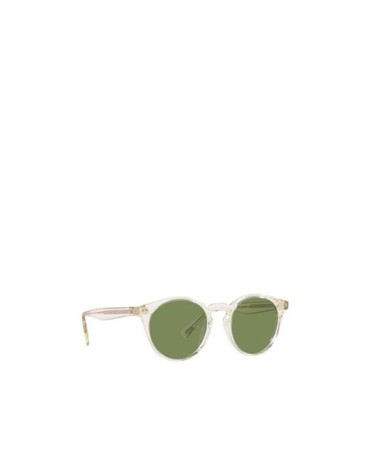 Oliver Peoples Green Romare Round-Frame Sunglasses for men