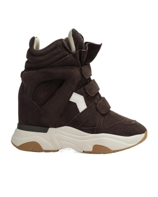 Isabel Marant Black Balskee Wedge Sneakers