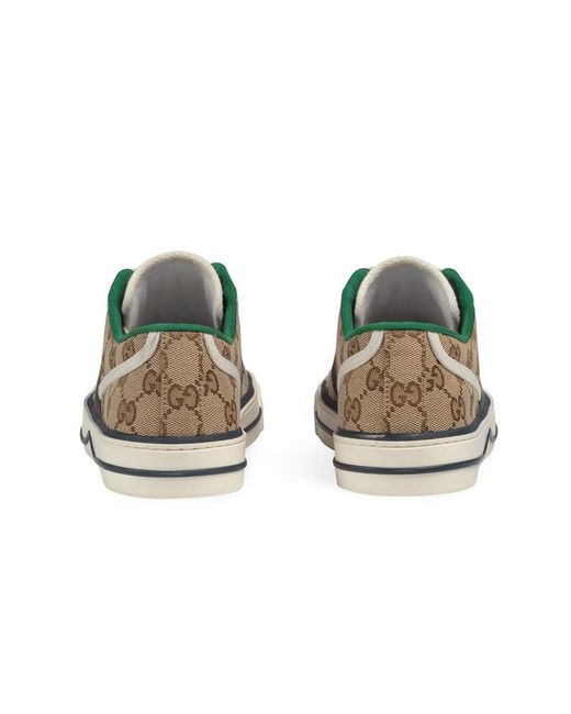 Gucci White Gg Tennis 1977 Low-Up Sneakers