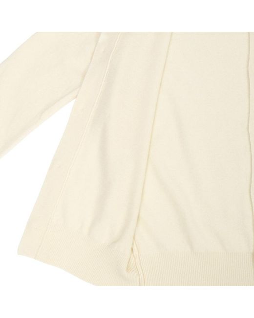 COMME DES GARÇONS PLAY White Long-Sleeve Knit Cardigan for men