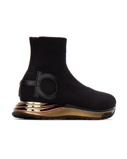 Ferragamo Black Ganici Leisure Sports Shoes