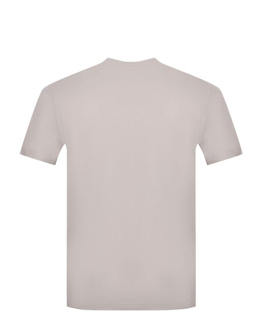 Dondup White Logo Crew Neck T-Shirt for men