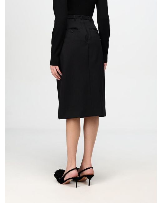 Dolce & Gabbana Black Knee-High Skirt