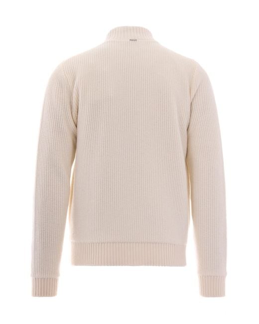Herno Pink Zipped Cardigan for men