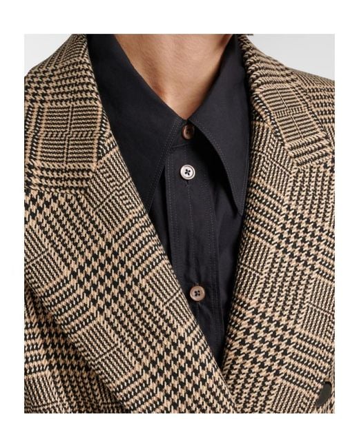 Veronica Beard Brown Rhys Houndstooth Double-Breasted Blazer