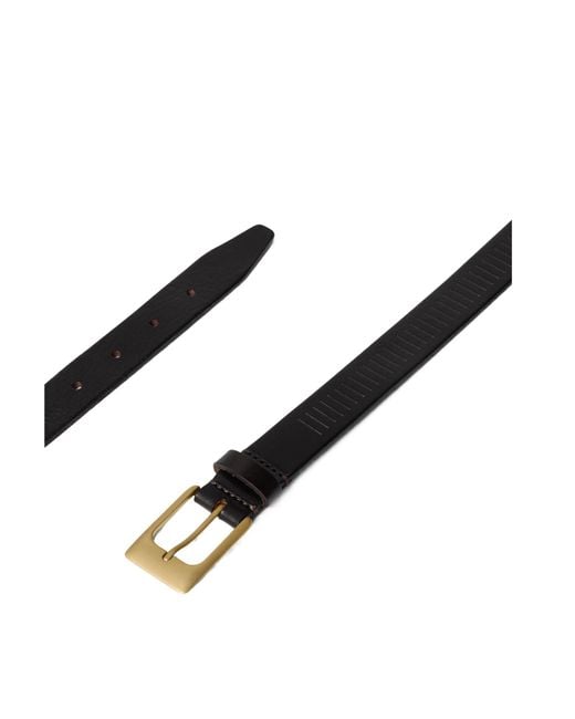 Lemaire White Rail Leather Belt for men