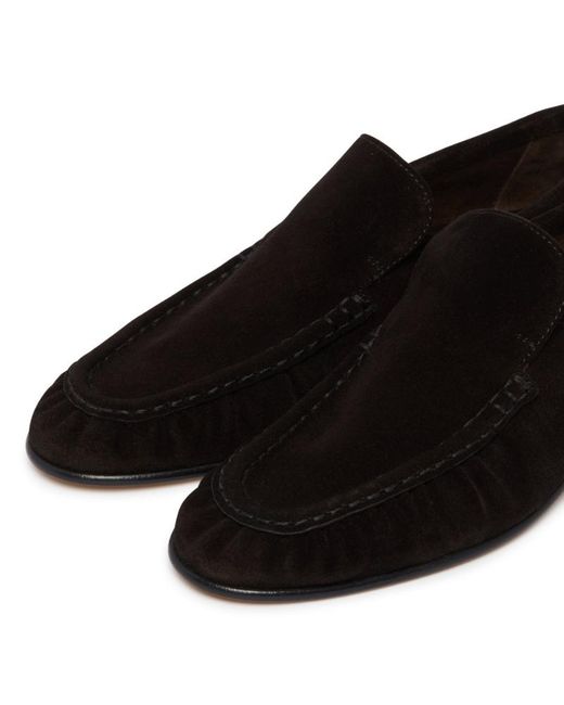 The Row Black Soft Mocassin Two Loafers