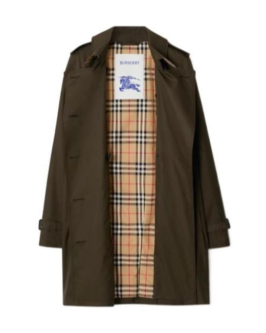 Burberry Brown Double-Breasted Trench Coat