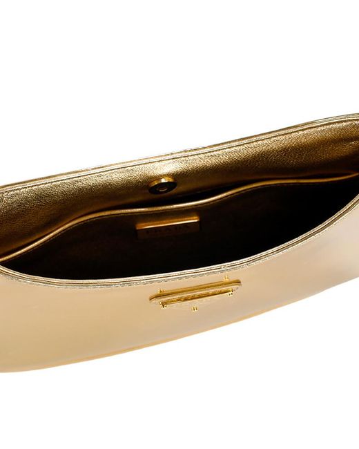 Prada Metallic Logo Shoulder Bag