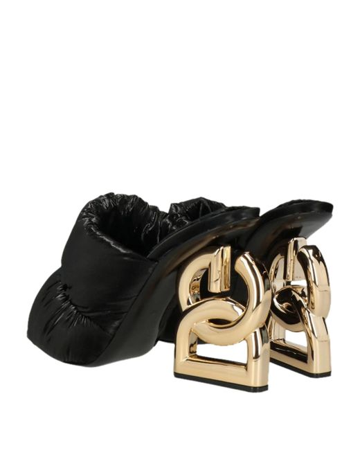 Dolce & Gabbana Black Solid Color Sandals