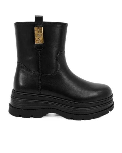 Pinko Black Eva 02 Ankle Boots