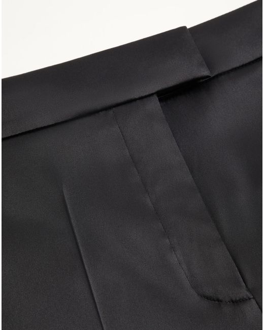 Valentino Gray Straight-Leg Pants