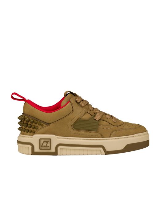 Christian Louboutin Brown Astroloubi Leather Sneakers for men
