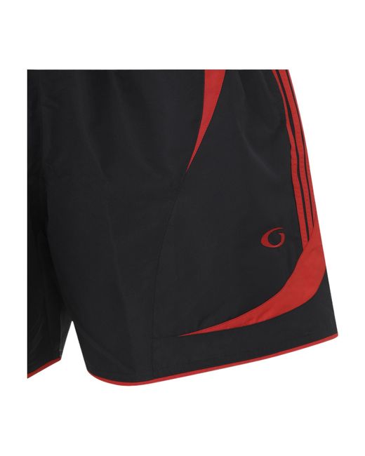 Balenciaga Blue Soccer Swim Shorts for men