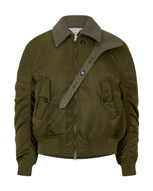 Bottega Veneta Green Short Puffer Jacket