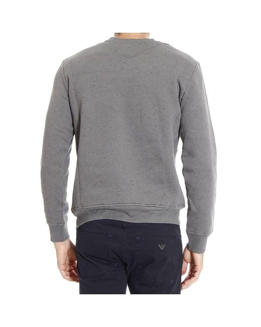 Just Cavalli Gray Printed Sweater for men