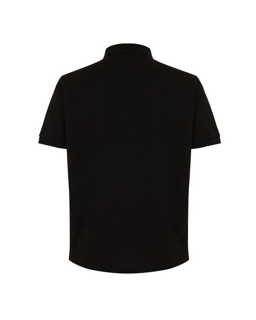 Moncler Black Short Sleeve Polo Shirt for men