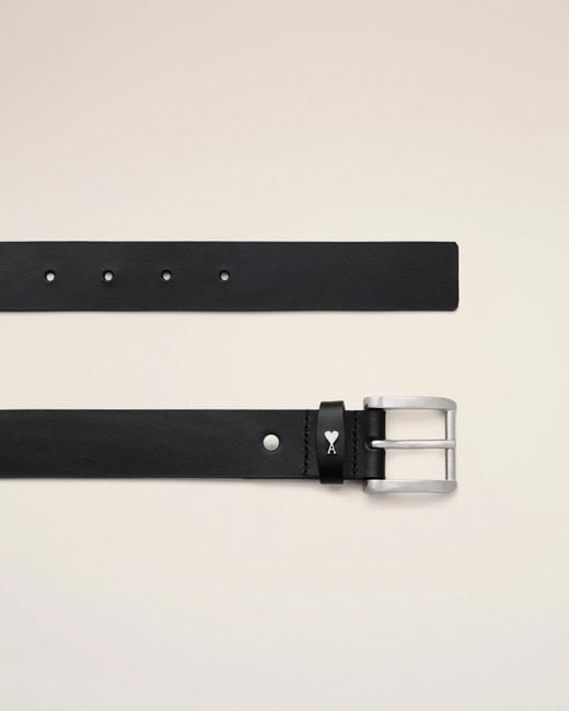 AMI White Buckle Belt for men